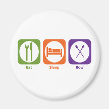 Eat Sleep Row Fridge Magnets