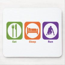 Eat Sleep Run Mouse Pad