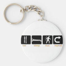 Eat Sleep Run Repeat Key Chains