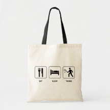 Eat Sleep Tennis Canvas Bags