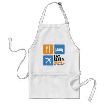 Eat Sleep Travel Aprons