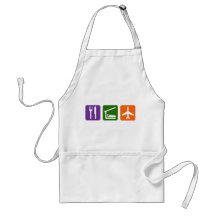 Eat Sleep Travel Aprons