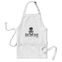 EAT THE RICH APRONS
