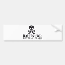 EAT THE RICH BUMPER STICKERS