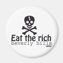 EAT THE RICH FRIDGE MAGNET