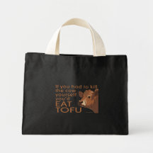 Eat Tofu Canvas Bags