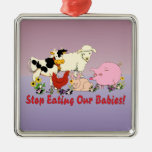Eating Animal Babies Christmas Tree Ornaments