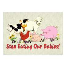 Eating Animal Babies Invite