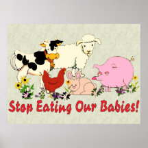 Eating Animal Babies Poster