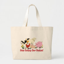 Eating Animal Babies Tote Bag