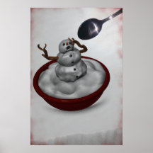 Eating Snowman Print