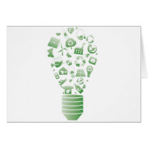 eco bulb greeting card