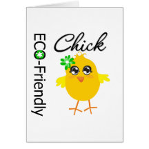 Eco-Friendly Chick Greeting Card
