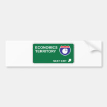 Economics Next Exit Bumper Stickers