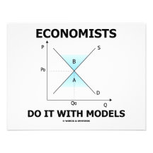 Economists Do It With Models (Economics Humour) Personalised Announcement