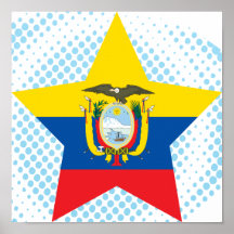 Ecuador Star Posters