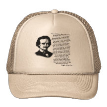 Edgar Allan Poe Poem ALONE Trucker Hat