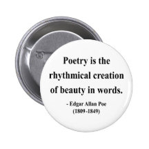 Edgar Allen Poe Quote 5a Pinback Button