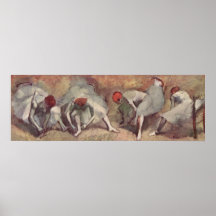 Edgar Degas - Dancer Shoe Bound 1893-98 redhead Posters