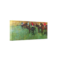 Edgar Degas - Horse racing before starting Canvas Print