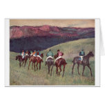 Edgar Degas - Race Horses Training 1894 racehorses Greeting Card