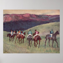 Edgar Degas - Race Horses Training 1894 racehorses Posters