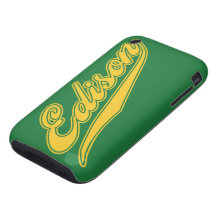 Edison Script Tough iPhone 3 Cover