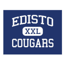 Edisto - Cougars - High - Cordova South Carolina Postcards