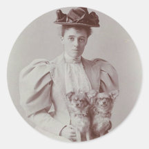 Edith Wharton with her Dogs Stickers