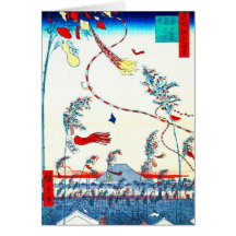 Edo Tanabata Festival 1857 Greeting Card