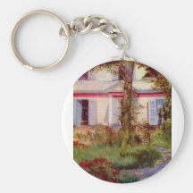 Edouard Manet - House in Rueil Key Chains
