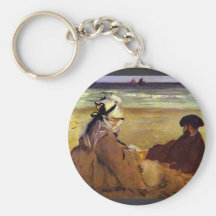 Edouard Manet - On the beach Keychains