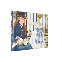 Edouard Manet - Railway Stretched Canvas Prints