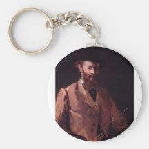 Edouard Manet - Self Portrait with Pallette Keychain
