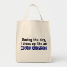 Education Administrator During The Day Canvas Bag