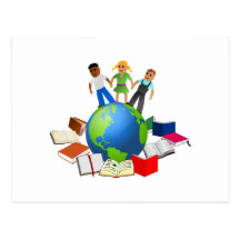 Education Around the World Postcard