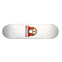 Education Owl on Red Book Skateboard Decks