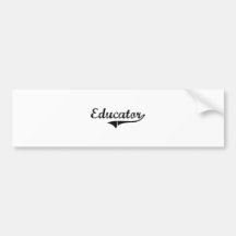 Educator Professional Job Bumper Stickers