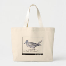 Edward Lear's Light Blue Bird Tote Bag