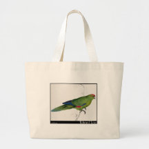 Edward Lear's Pacific Parakeet Tote Bag