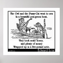 Edward Lear's The Owl and the Pussy-Cat Posters