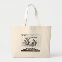Edward Lear's The Owl and the Pussy-Cat Tote Bags