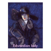 EDWARDIAN LADY POST CARD