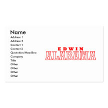 Edwin, Alabama Business Cards