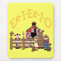 Ee I Ee I O on the Farm Mouse Mats