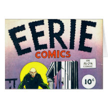 Eerie Comic books Greeting Cards