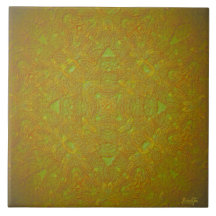 E'ermath Citrus Mandala Tile