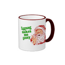 Eggnog Makes Santa Fart Coffee Mug