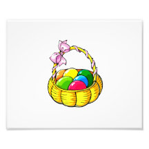 eggs in yellow basket with ribbon.png photo art