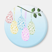 Eggs with Swirls 2 Refrigerator Magnet